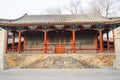 Asia China, Beijing, White Cloud Temple Ã¯Â¼ÅLandscape architectureÃ¯Â¼ÅPavilion, Gallery Royalty Free Stock Photo